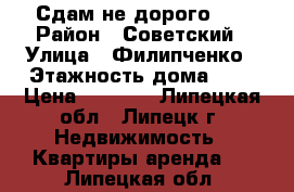 Сдам не дорого!!! › Район ­ Советский › Улица ­ Филипченко › Этажность дома ­ 2 › Цена ­ 7 000 - Липецкая обл., Липецк г. Недвижимость » Квартиры аренда   . Липецкая обл.